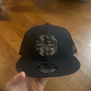 New Era Black Camo Logo Snapback